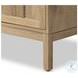 Alessio Aged Natural Oak Veneer 4 Door Sideboard