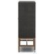 Fiona Black Raffia 2 Door Bar Cabinet