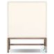 Fiona Ivory Painted Raffia 2 Door Bar Cabinet