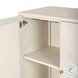 Fiona Ivory Painted Raffia 2 Door Bar Cabinet
