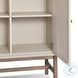 Fiona Ivory Painted Raffia 2 Door Bar Cabinet