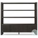Orwin Smoked Black Oak Wide 4 Door Bookshelf