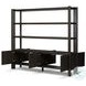 Orwin Smoked Black Oak Wide 4 Door Bookshelf