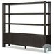 Orwin Smoked Black Oak Wide 4 Door Bookshelf