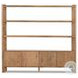 Orwin Worn Oak Wide 4 Door Bookshelf