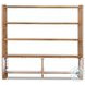 Orwin Worn Oak Wide 4 Door Bookshelf