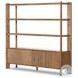 Orwin Worn Oak Wide 4 Door Bookshelf