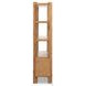 Orwin Worn Oak Wide 4 Door Bookshelf