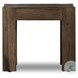 Abaso Ebony Rustic Wormwood Oak Square End Table