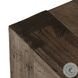 Abaso Ebony Rustic Wormwood Oak Square End Table
