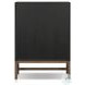 Fiona Black Raffia Tall 5 Drawer Dresser
