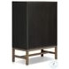 Fiona Black Raffia Tall 5 Drawer Dresser