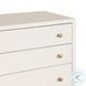 Fiona Ivory Painted Raffia Tall 5 Drawer Dresser