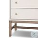 Fiona Ivory Painted Raffia Tall 5 Drawer Dresser