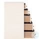 Fiona Ivory Painted Raffia Tall 5 Drawer Dresser