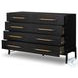 Rosedale Ebony Oak Veneer 8 Drawer Dresser