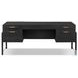 Rosedale Ebony Oak Veneer 3 Drawer Executive Desk