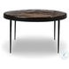 Yoko Smoked Brown Cast Glass Large Round Nesting Table