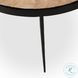 Yoko Smoked Brown Cast Glass Large Round Nesting Table