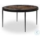 Yoko Smoked Brown Cast Glass Large Round Nesting Table