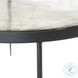 Yoko Clear Cast Glass Large Round Nesting Table