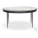 Yoko Clear Cast Glass Large Round Nesting Table