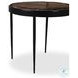 Yoko Smoked Brown Cast Glass Small Round Nesting Table