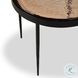 Yoko Smoked Brown Cast Glass Small Round Nesting Table