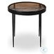 Yoko Smoked Brown Cast Glass Small Round Nesting Table