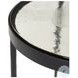 Yoko Clear Cast Glass Small Round Nesting Table