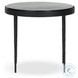 Yoko Moss Cast Glass Small Round Nesting Table