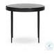 Yoko Moss Cast Glass Small Round Nesting Table