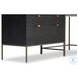 Trey Black Poplar Wide Filing Cabinet Desk System