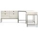 Trey Dove Poplar Wide Filing Cabinet Desk System