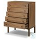 Arturo Natural Walnut Veneer 5 Drawer Chest