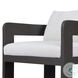 Jackson Alessi Linen Outdoor Metal Dining Chair