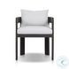 Jackson Alessi Linen Outdoor Metal Dining Chair