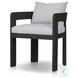 Jackson Alessi Linen Outdoor Metal Dining Chair