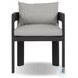Jackson Concha Fog Outdoor Metal Dining Chair