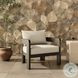 Jackson Alessi Linen Outdoor Metal Chair