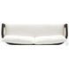 Jackson Alessi Linen 96" Upholstered Outdoor Metal Sofa
