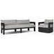 Jackson Concha Fog Upholstered Outdoor Metal Living Room Set