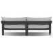 Jackson Concha Fog 96" Upholstered Outdoor Metal Sofa