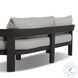 Jackson Concha Fog 96" Upholstered Outdoor Metal Sofa