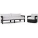Jackson Alessi Linen Upholstered Outdoor Metal Living Room Set