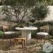 Otero Matte Stone Outdoor Round 42" Round Dining Table