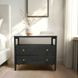 Avery Black 2 Drawers Nightstand