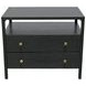 Avery Black 2 Drawers Nightstand