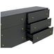 Avery Black 6 Drawers Dresser