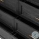 Tolle Drifted Matte Black Veneer 6 Drawer Dresser